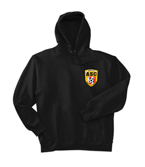 Amity- Hanes® Ultimate Cotton® - Pullover Hoodie-  Black (E) Image