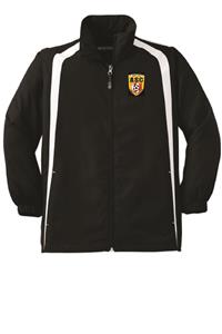 Amity Sport-Tek Colorblock Raglan Jacket Black/Wht